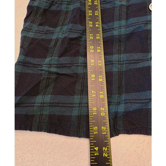 Madewell Women's Green Plaid Flannel Pajamas SZ Small - Picture 5 of 8